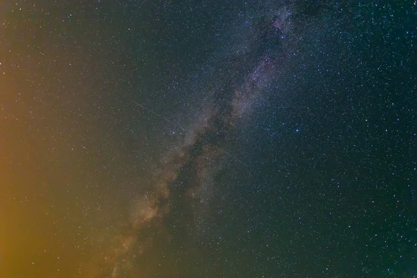 Noc Tmavá Obloha Mléčnou Dráhu — Stock fotografie