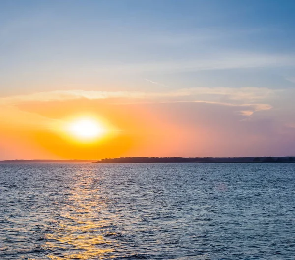 Tiché Moře Zálivu Západ Slunce — Stock fotografie