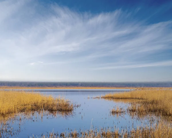 Красивый Пейзаж Маленького Озера — стоковое фото