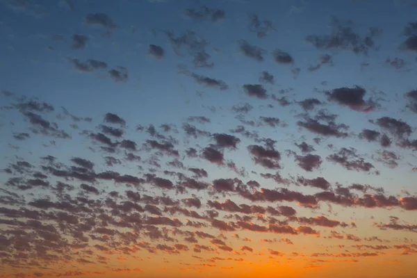Beautiful Cloudy Evening Sky Natural Background — Stock Photo, Image