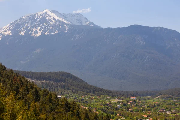 Widok Tahtali Dagi Zielonej Doliny Turcji Lycian Sposób Naturalne Tło — Zdjęcie stockowe