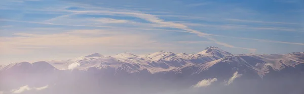 Belle Crête Montagne Dans Panorama Enneigé Turquie Voie Lycienne — Photo