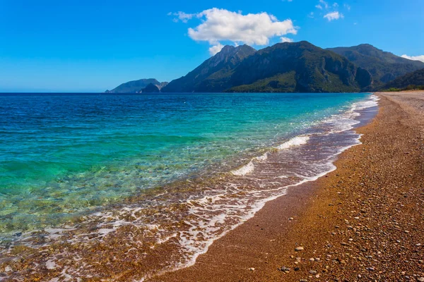 Schöne Smaragdgrüne Meeresküste Türkei Lykische Art Und Weise Cirali Sattlement — Stockfoto