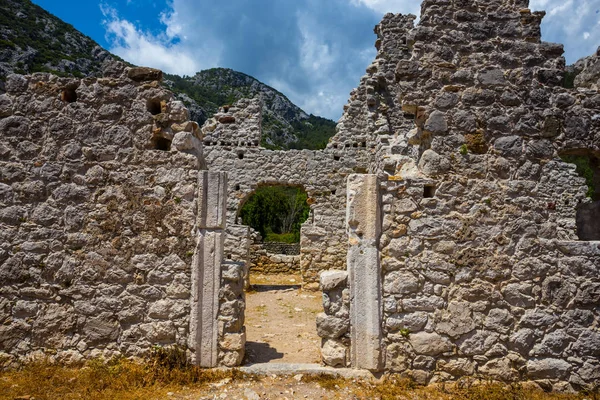 Antigua Ruina Turquía Lucian Way Olympos —  Fotos de Stock