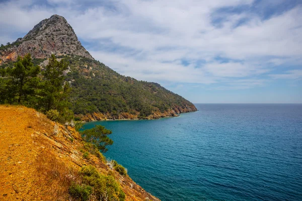 Bella Baia Del Mediterraneo Smeraldo Turchia Licia — Foto Stock