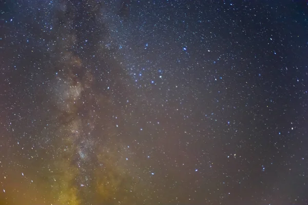 Cielo Nocturno Con Vía Láctea Fondo Natural — Foto de Stock