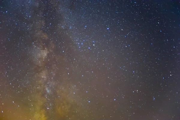 Céu Noturno Com Forma Leitosa Fundo Natural — Fotografia de Stock