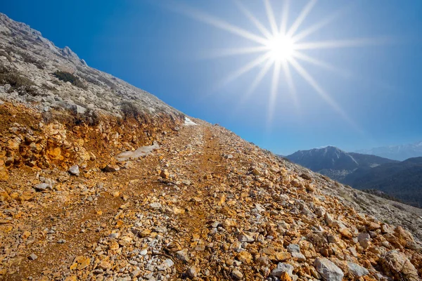 Mount Svah Pod Sluncem Sparkle — Stock fotografie
