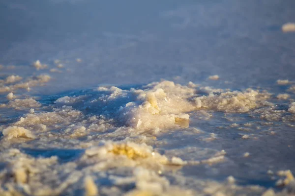 Closeup Dry Pink Saline Land Crystal Salt — Stock Photo, Image