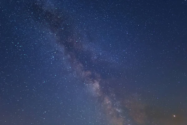 Hvězdná Noční Obloha Mléčnou Cestou Hvězdnaté Nebe Přirozené Pozadí — Stock fotografie