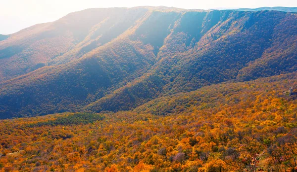 Otoño Montaña Cresta Escena Amanecer — Foto de Stock