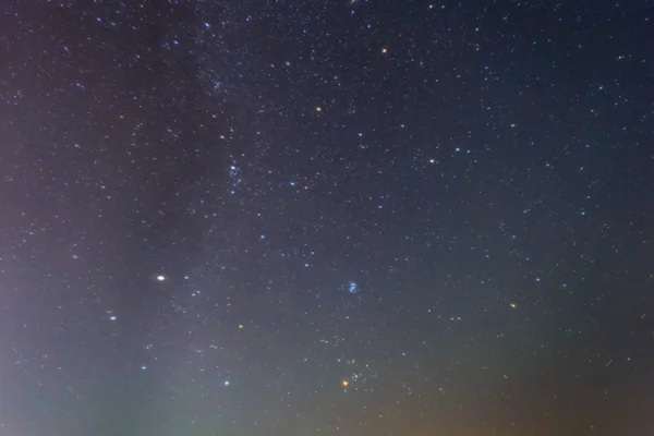 Hermosa Noche Cielo Estrellado Oscuro Fondo Natural —  Fotos de Stock