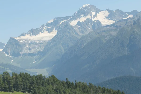 Green Mountain Valley Light Haze — Stock Photo, Image