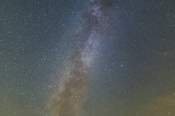 Temná Hvězdná Obloha Mléčnou Cestou Nádherný Noční Venkovní Pozadí — Stock fotografie