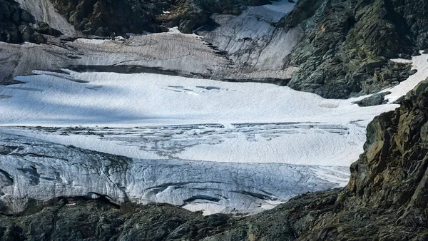 Closeup Mountain Glacier Mount Backbone Snow Ice Royalty Free Stock Images