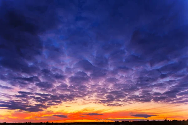 Ciel Nuageux Dramatique Après Coucher Soleil Crépuscule Fond Ciel — Photo