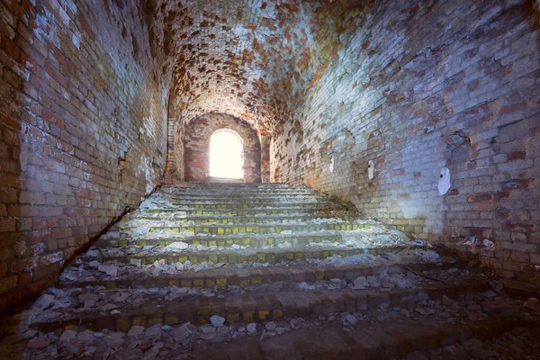 Vecchio Corridoio Castello Pietra Scena Struttura Medievale — Foto Stock