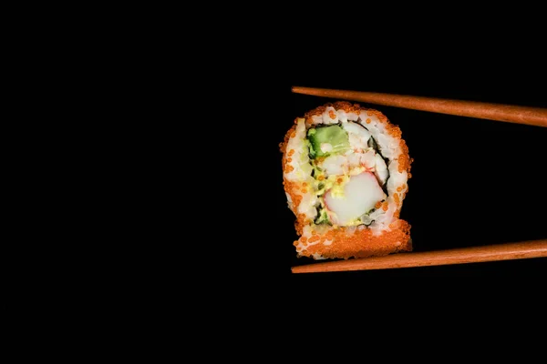 Odmiany Sushi Kraba Łososia — Zdjęcie stockowe