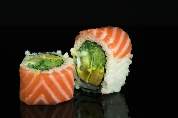 Krabben Und Lachssushi Sorten — Stockfoto