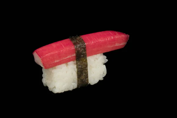 Pyszne Sushi Odmiany Czarne Tło — Zdjęcie stockowe