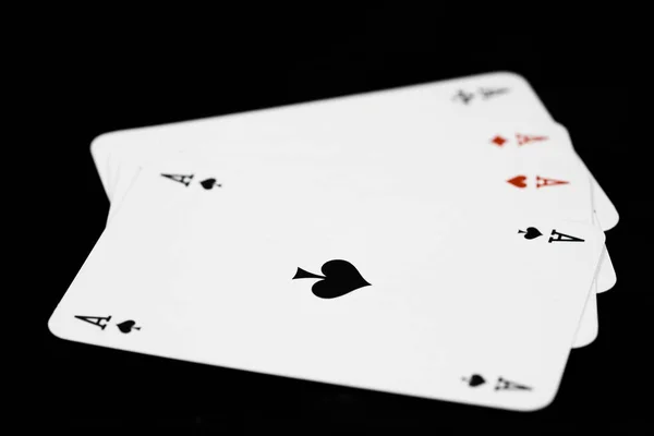 Игровые Карты Покер Рука — стоковое фото