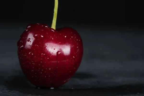 Gotas Água Cereja Doce — Fotografia de Stock