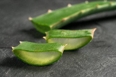 Aloe vera dilimlenmiş güzellik tesisi