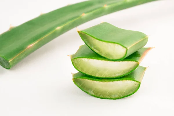 Planta Beleza Fatias Aloe Vera — Fotografia de Stock