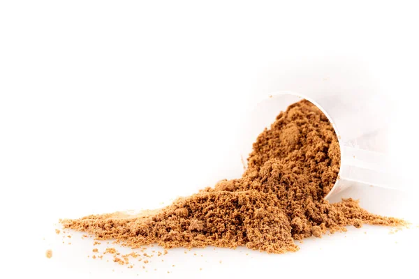 Whey Protein Powder Spoon — Stock Photo, Image