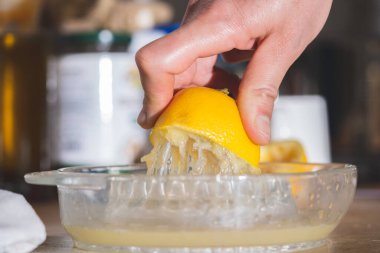 Bir kadının elini sıkan lemo