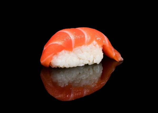Sushi with salmon. Japanese food salmon nigiri
