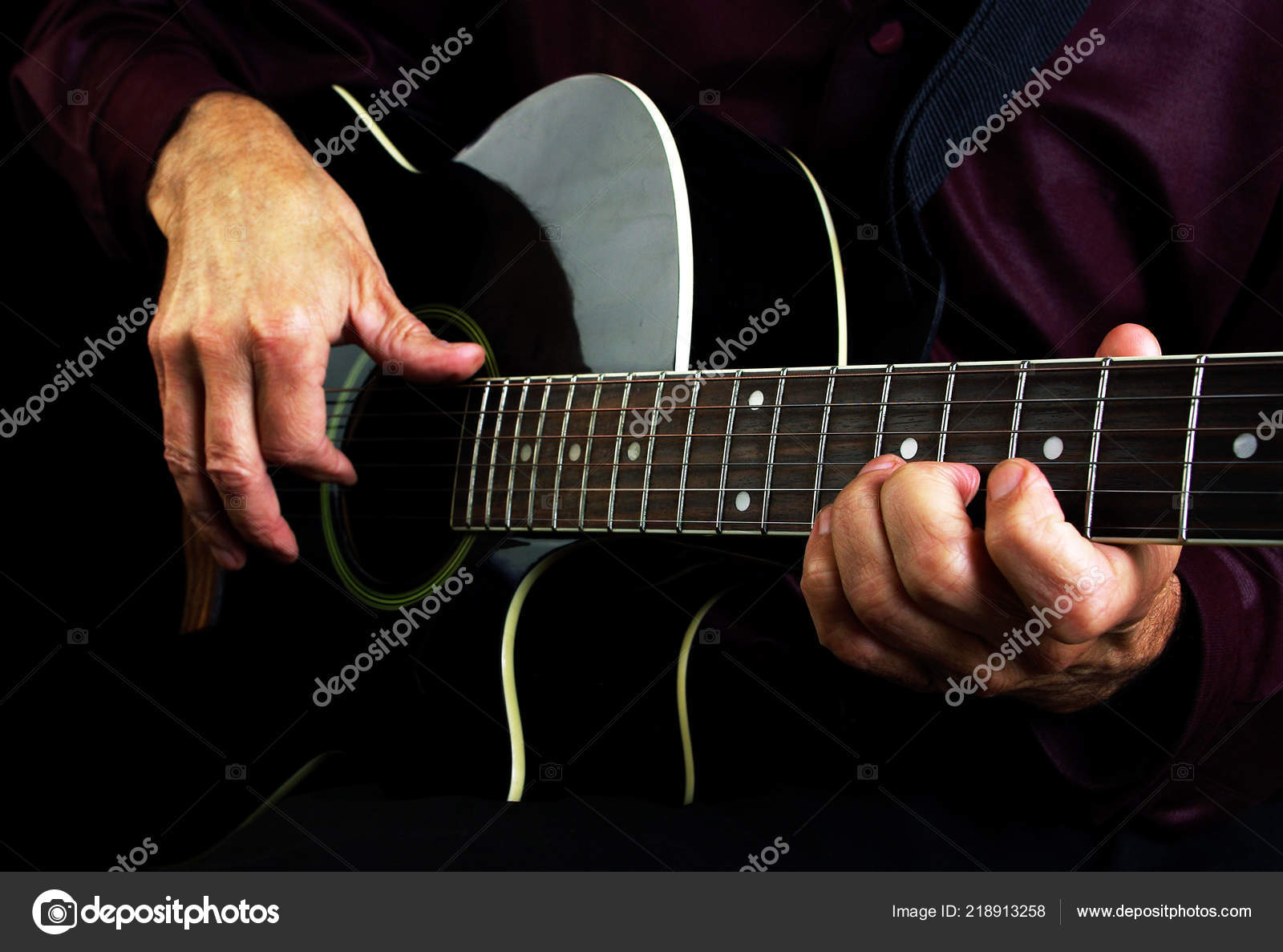 Playing Acoustic Guitar Closeup Guitarist Hands Guitar Close Stock Photo By C Krjaki1973 Playing Acoustic Guitar Closeup Guitarist Hands Guitar Close Stock Photo By C Krjaki1973