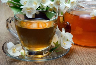 yasemin yeşil çay. yakın çekim