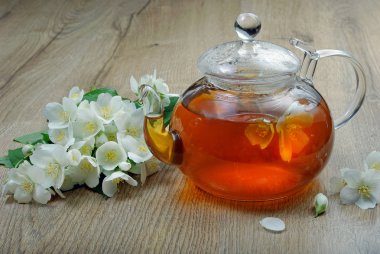 yasemin yeşil çay. yakın çekim