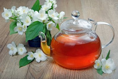 yasemin yeşil çay. yakın çekim