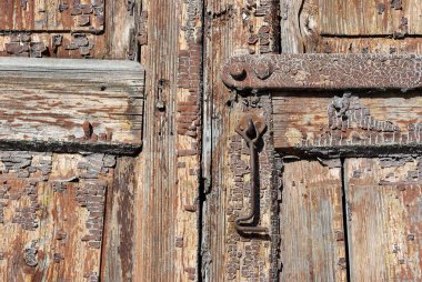 eski pencere kepenkleri. parçası. yakın çekim.