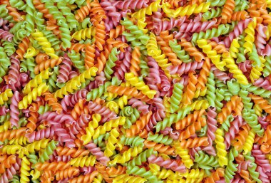 renkli makarna doku arka plan. üstten görünüm