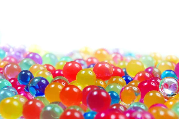 Colors Rainbow Multicolored Hydrogenic Balls Texture Background Top View Color — Stock Photo, Image