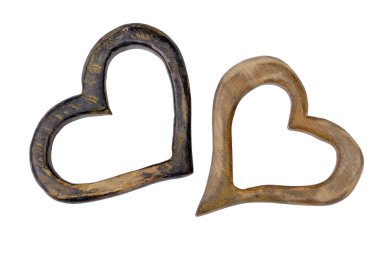 Beyaz bir arka plan üzerinde Sevgililer günü için kalp. Sevgililer günü tebrik kartı. Kalpler - aşk sembolü