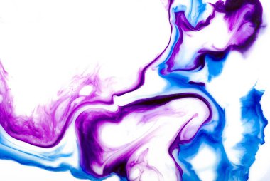 Blue and purple abstract pattern. Blue and purple stains. Abstract paint texture. clipart