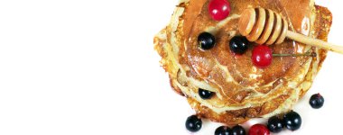 Bal ve böğürtlenli krep. Boşlukları kopyala