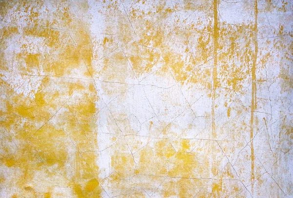 Background of old yellow wall. old yellow plastered wall. old shabby painted wall