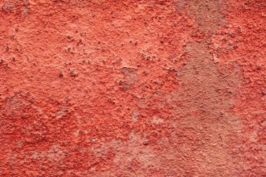 Boyanmış kırmızı beton duvar. soyut kırmızı doku arkaplanı.