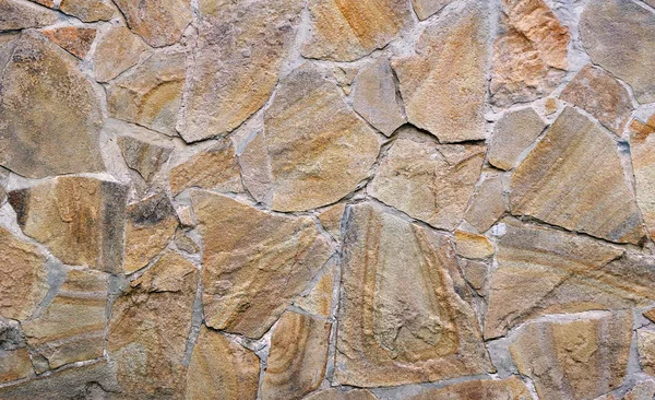 Sandstone Wall Texture Background Sandstone House Facade — Stock Photo, Image