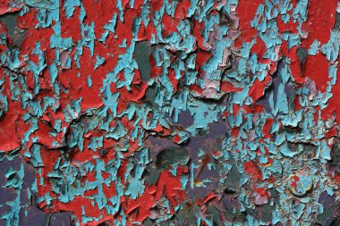 Eski metal desenli döşeme arkaplanı. çatlak boyalı yüzey