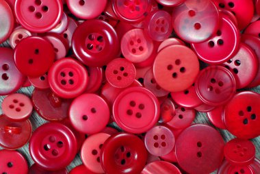 Renkli kırmızı düğme dokusu arkaplanı