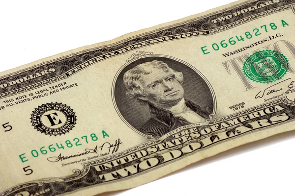 1976 'da bir beyaza iki dolarlık banknot basılmış. Kapat.