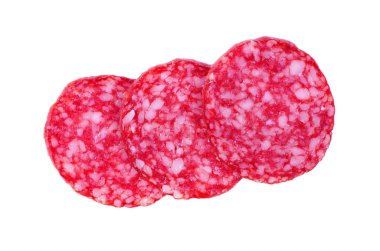 Ahşap bir masada füme salam yakın çekim