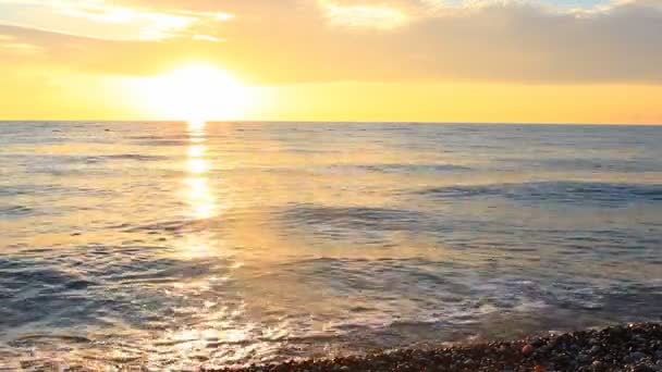 Alba Sul Mar Mediterraneo Antalia Turchia — Video Stock