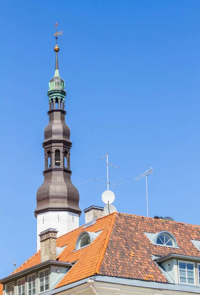 Piękny Widok Kościół Ducha Świętego Tallin Estonia — Zdjęcie stockowe